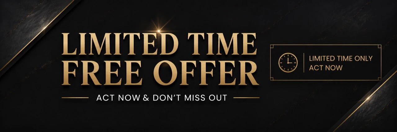Limited-time free offer banner